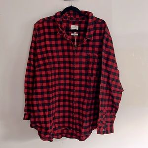 Universal Thread Black and Red Check Flannel